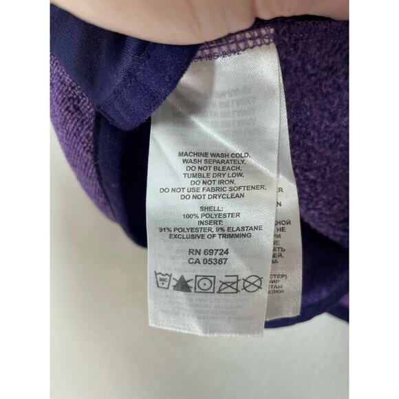 Columbia Ombre Spring 1/2 Zip Pullover Fleece Shirt Purple  Women Med Omni-Wick - Picture 4 of 5